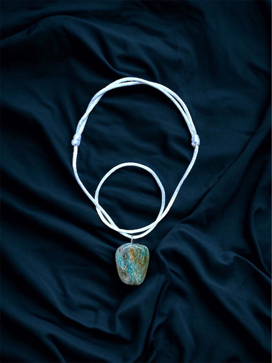 Collana Artigianale con Pietra Naturale dei Fiumi della Valsesia