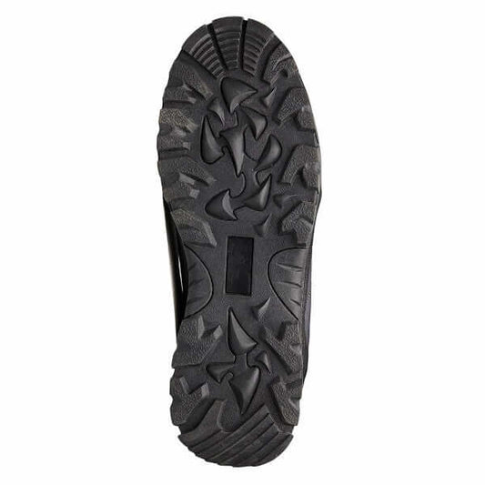 Suola cleated antiscivolo del DAM Iconiq Wading Boot, progettata per trazione su roccia e fango.