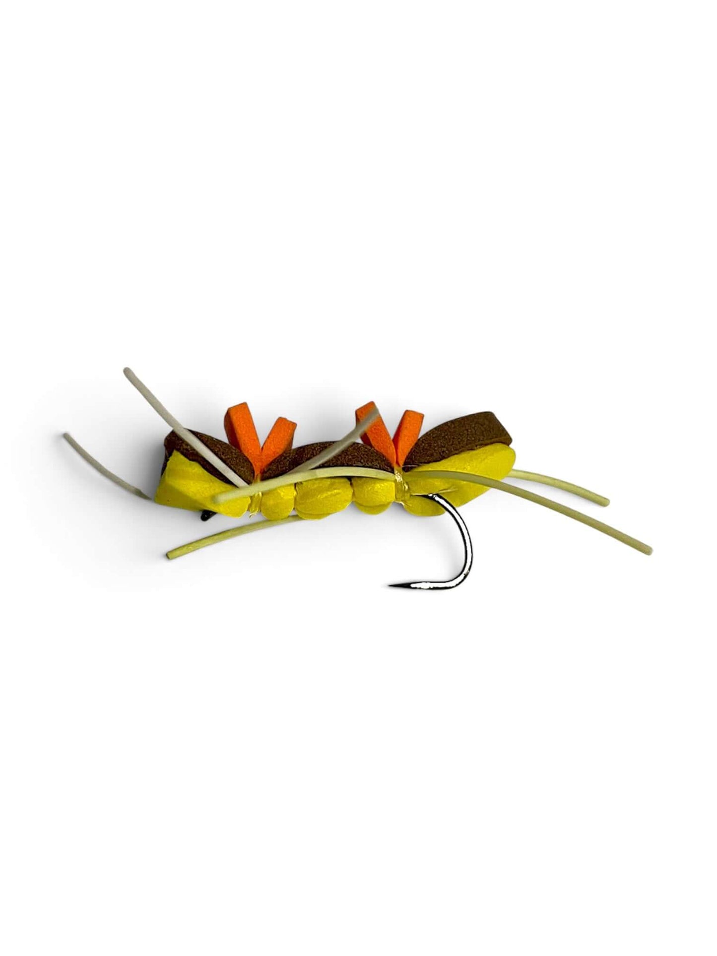 Chernobyl Ant - Yellow/Brown foam fly, designed for fishing in rivers and streams.