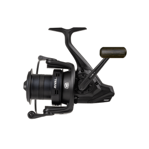 Penn® Rival Longcast Black fishing reel designed for long-cast performance in freshwater and saltwater.