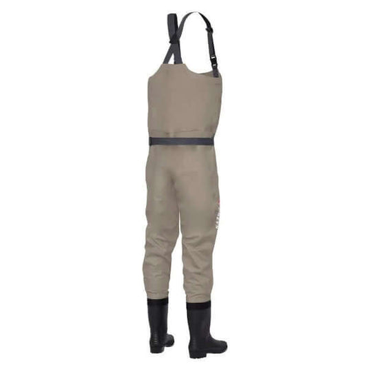 Greys Fin Breathable Bootfoot Waders visto da dietro, design ergonomico e traspirante per la pesca.