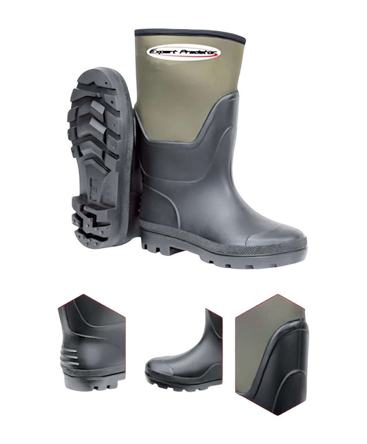Stivali in Neoprene Expert Predator, con suola antiscivolo e design resistente per la pesca in condizioni difficili.