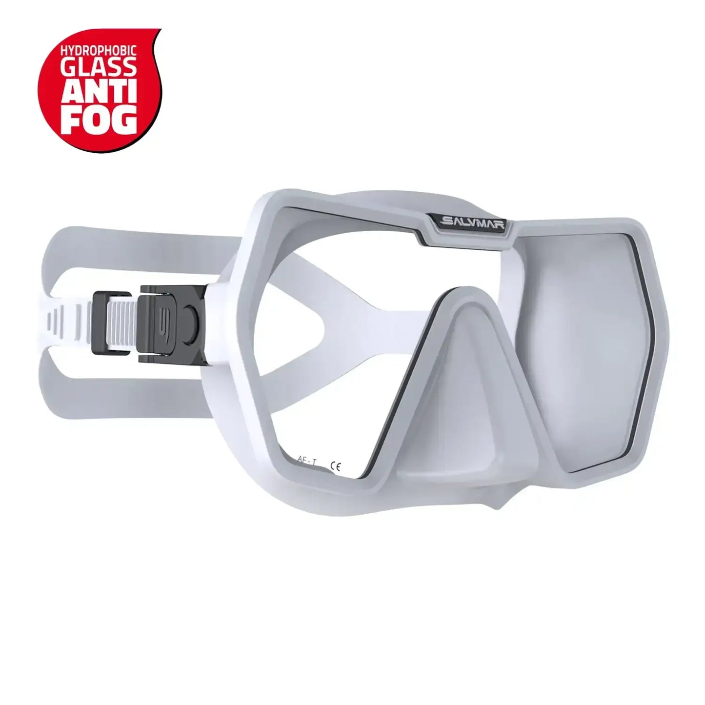 Salvimar Drake Anti-Fog – Maschera Monovetro con Cinghiolo in Silicone