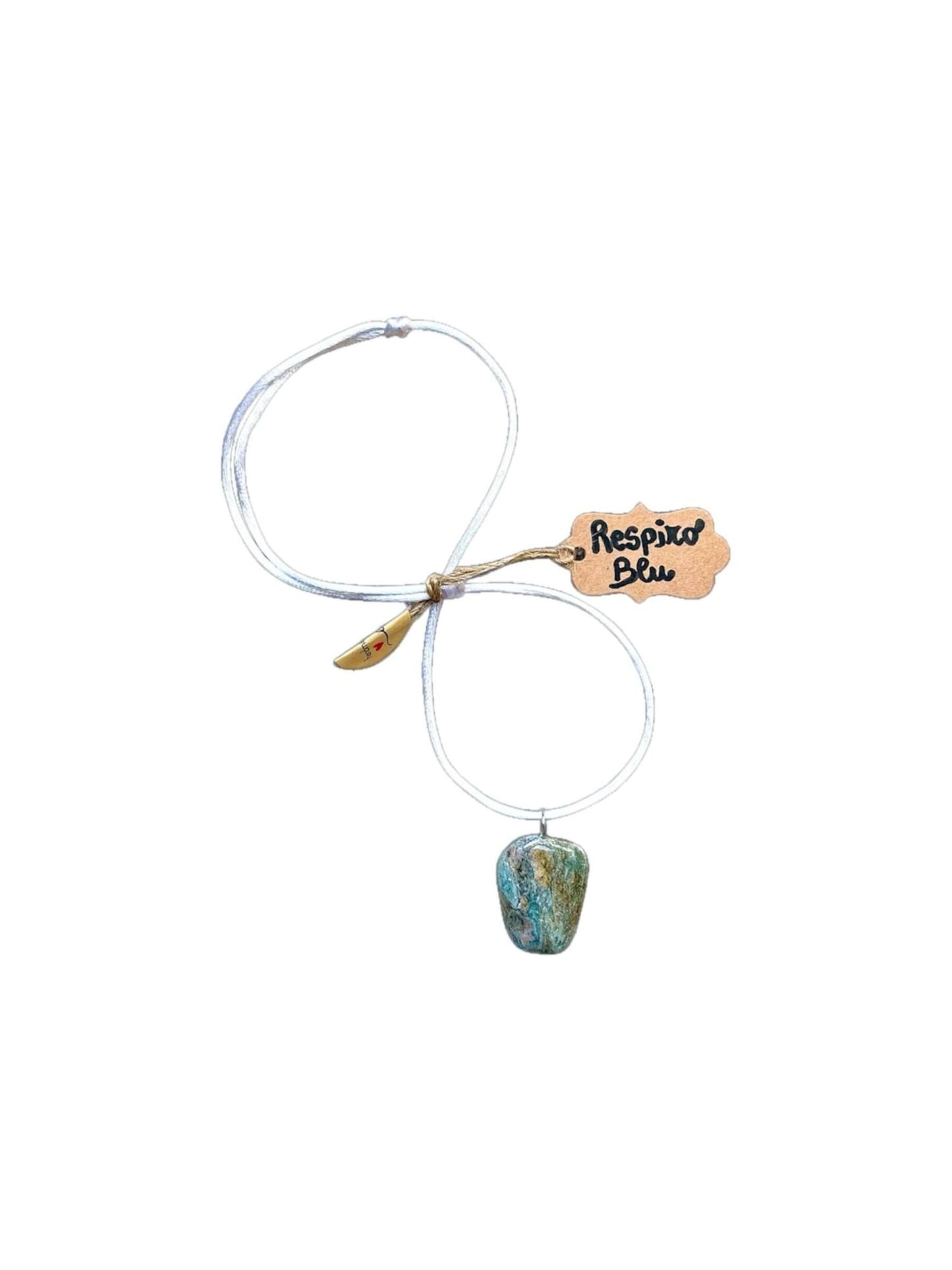 Collana Artigianale con Pietra Naturale dei Fiumi della Valsesia - FISHING TIME, è tempo di pesca!