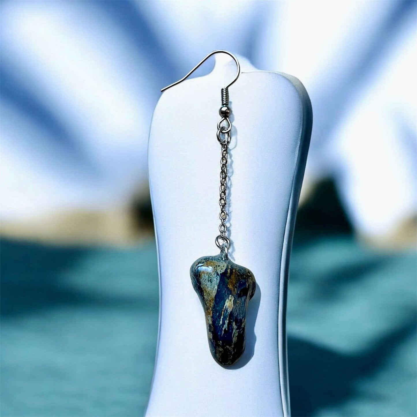 Orecchini Pendenti Artigianali con Pietre Naturali della Valsesia – Gioielli Unici, Etici e Made in Italy - FISHING TIME, è tempo di pesca!