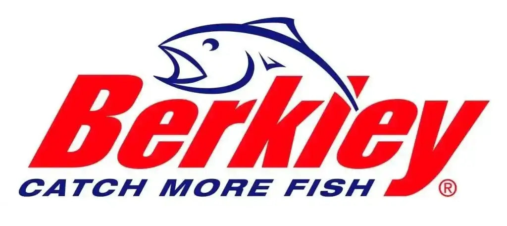 Logo di Berkley con slogan "Catch More Fish" per la collezione Paste Per Trota.
