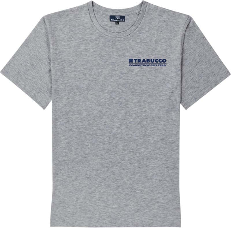 Trabucco GNT T-Shirt in gray, designed for competition and comfort during fishing sessions.