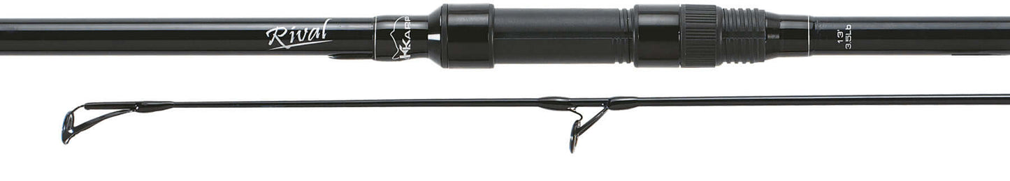 K-Karp RIVAL fishing rod featuring ergonomic grip and anti-tangle guides for optimal performance.