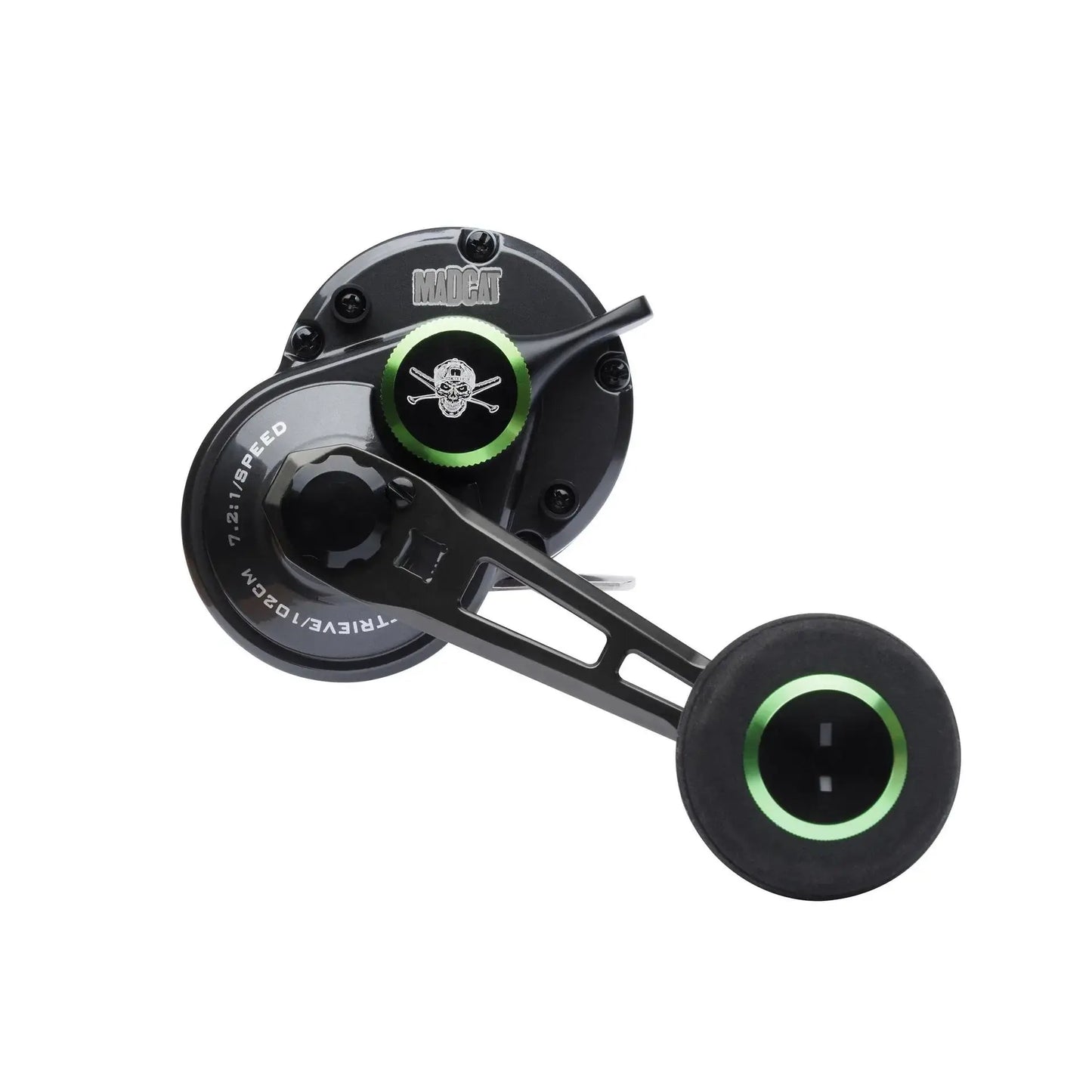 Madcat Full Force Conventional Reel for extreme vertical and pelagic fishing with durable aluminum frame.