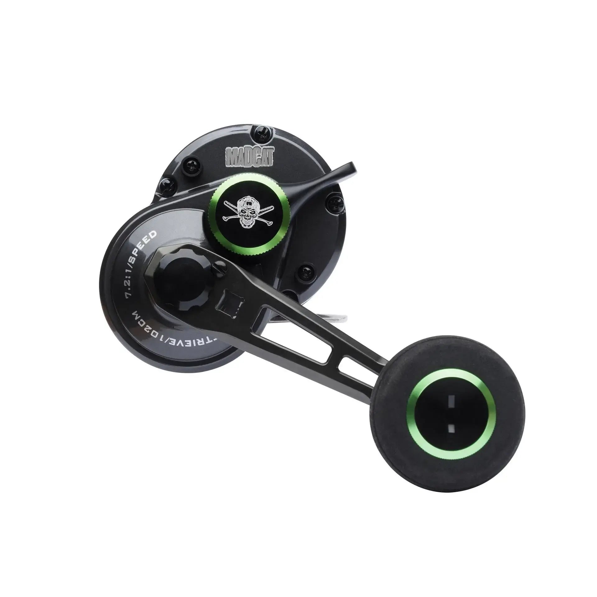 Madcat Full Force Conventional Reel for extreme vertical and pelagic fishing with durable aluminum frame.