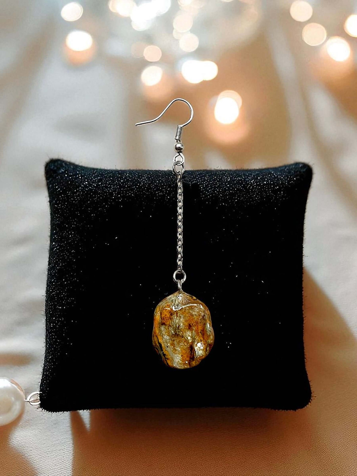 Orecchini Pendenti Artigianali con Pietre Naturali e Minerali della Valsesia – Armonia di Luce e Acqua