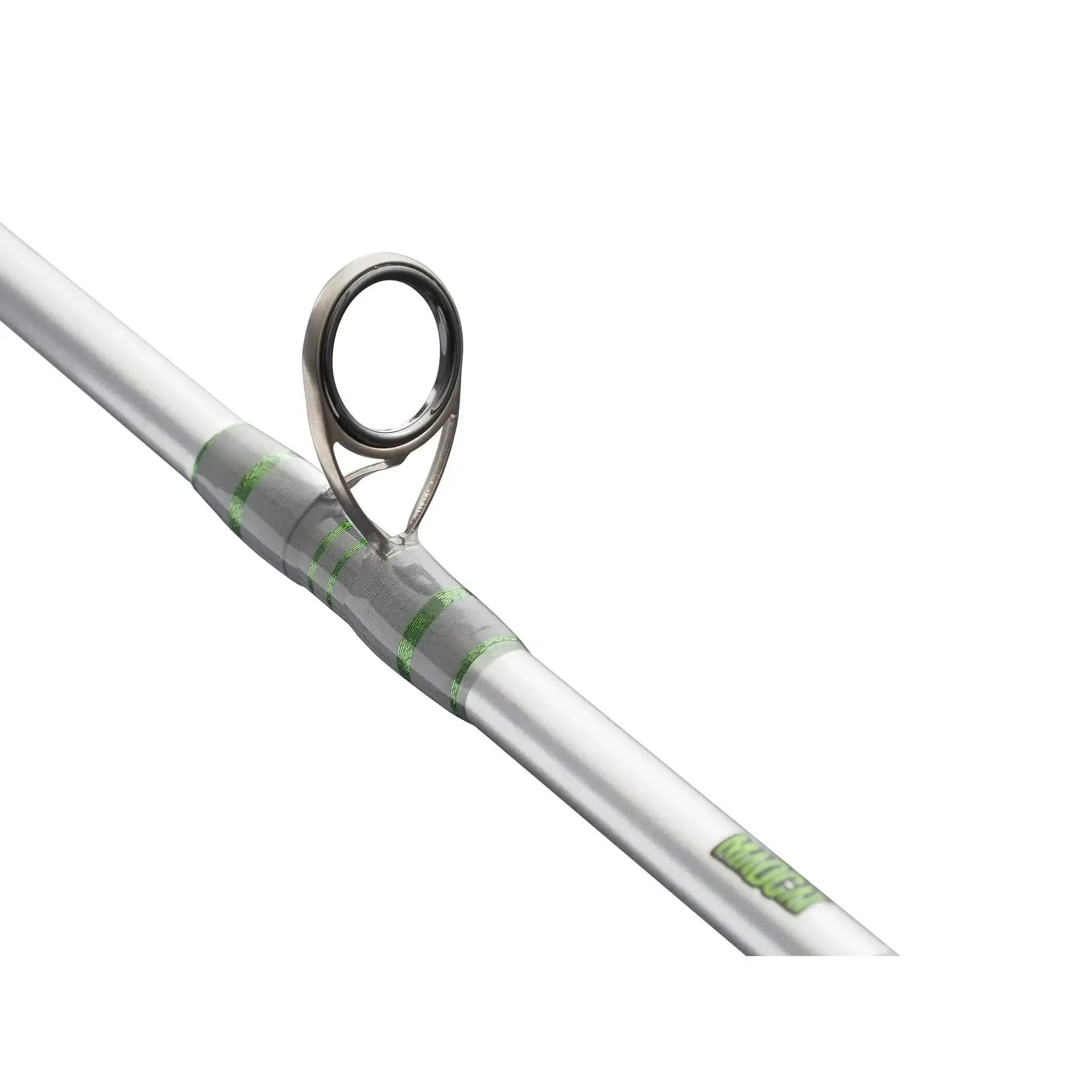 Madcat Full Force Vertical Baitcasting Rod displayed from above, showcasing its lightweight and balanced design.