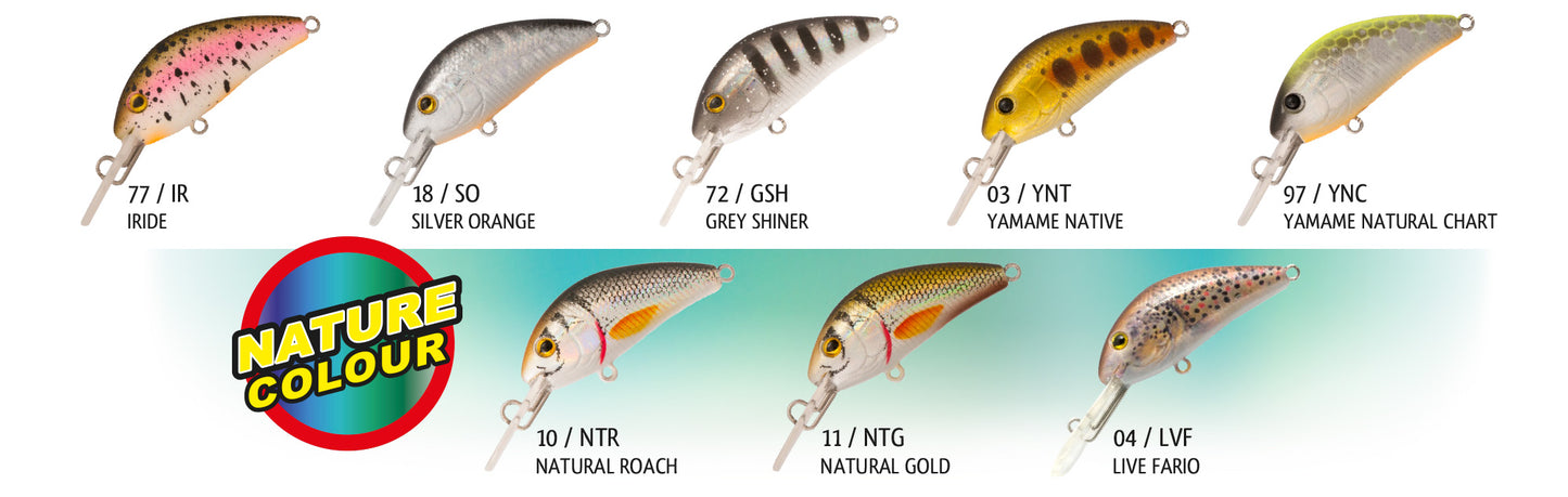 RAPTURE PRO EVOQUE F YNT 40mm/3.5g - YAMAME NATIVE - FISHING TIME, è tempo di pesca!