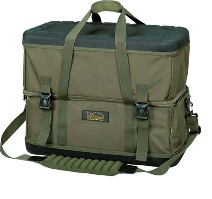 K-Karp GLADIO COMBI CARRYALL with durable design and multiple storage options for fishing gear.