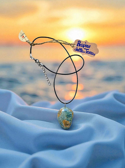 Collana Artigianale con Pietre Naturali dei Fiumi della Valsesia.