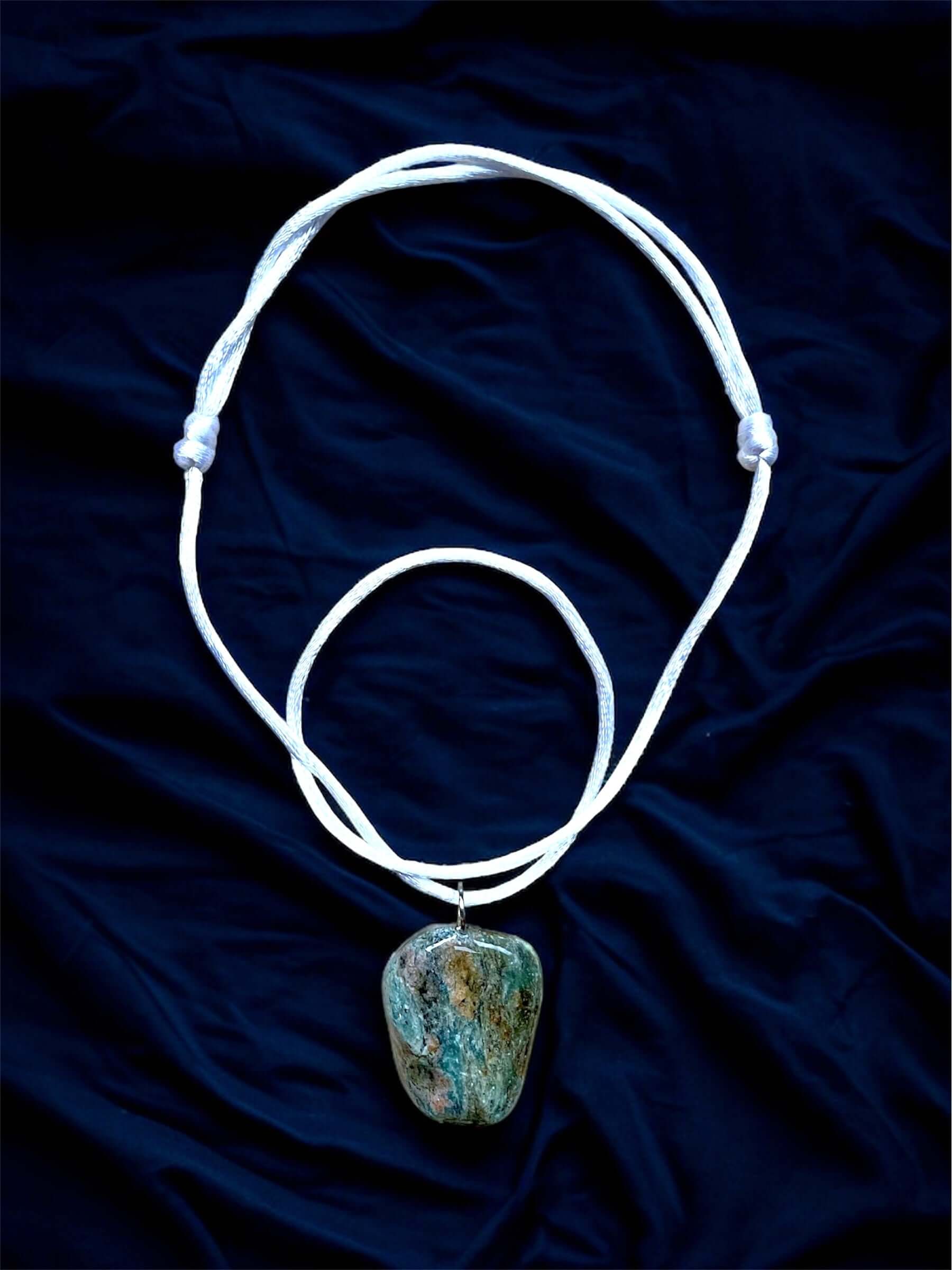 Collana Artigianale con Pietra Naturale dei Fiumi della Valsesia