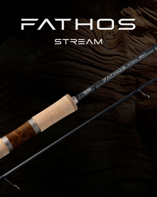 Rapture Fathos Stream fishing rod designed for precision spinning in river and stream conditions.