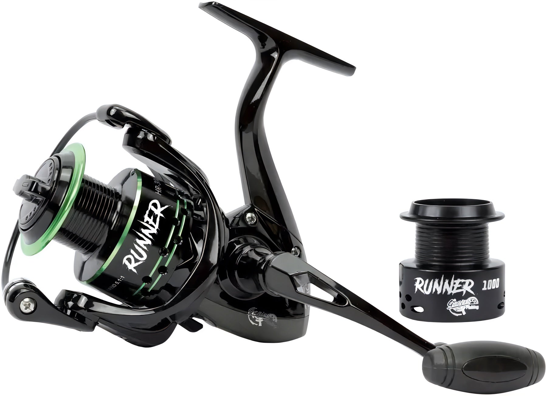 Expert Predator Runner mulinello di pesca con bobina metallica e corpo in grafite per prestazioni elevate.