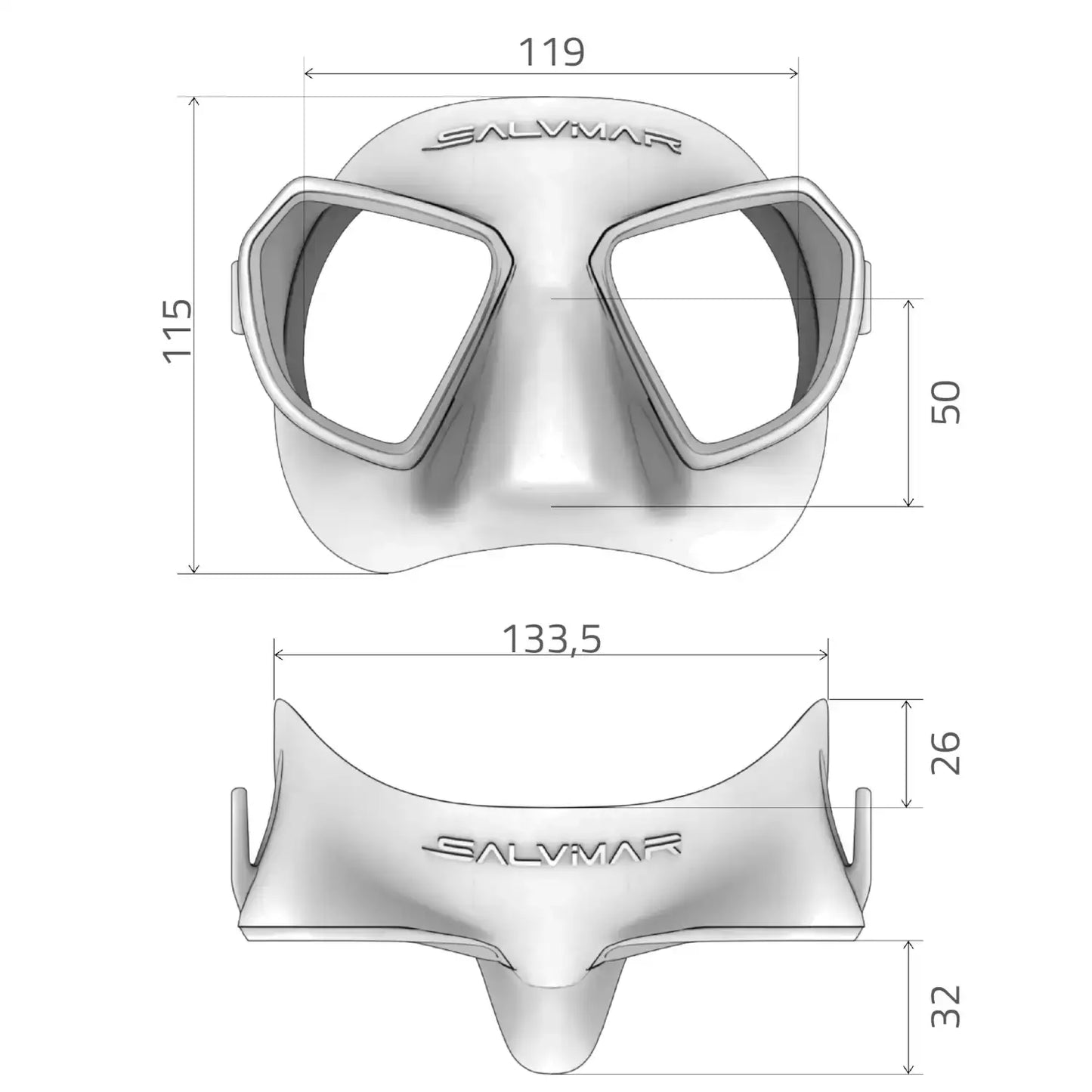 Salvimar Noah Anti-Fog – Maschera Comfort Fit