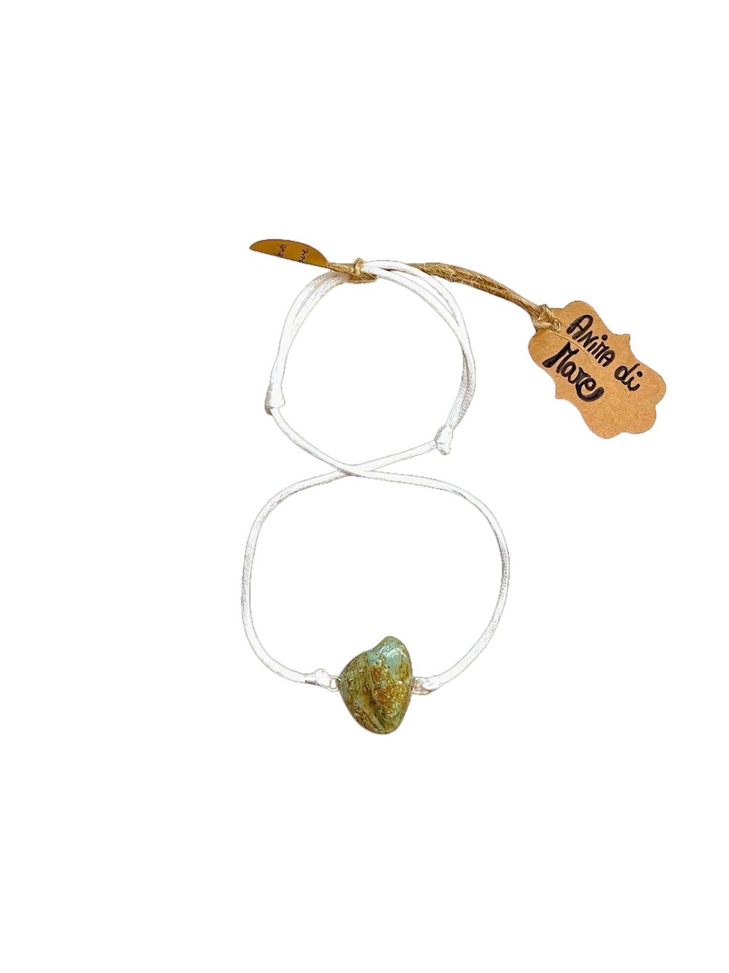 Collier Artigianale con Pietra Naturale dei Fiumi della Valsesia - Anima di mare