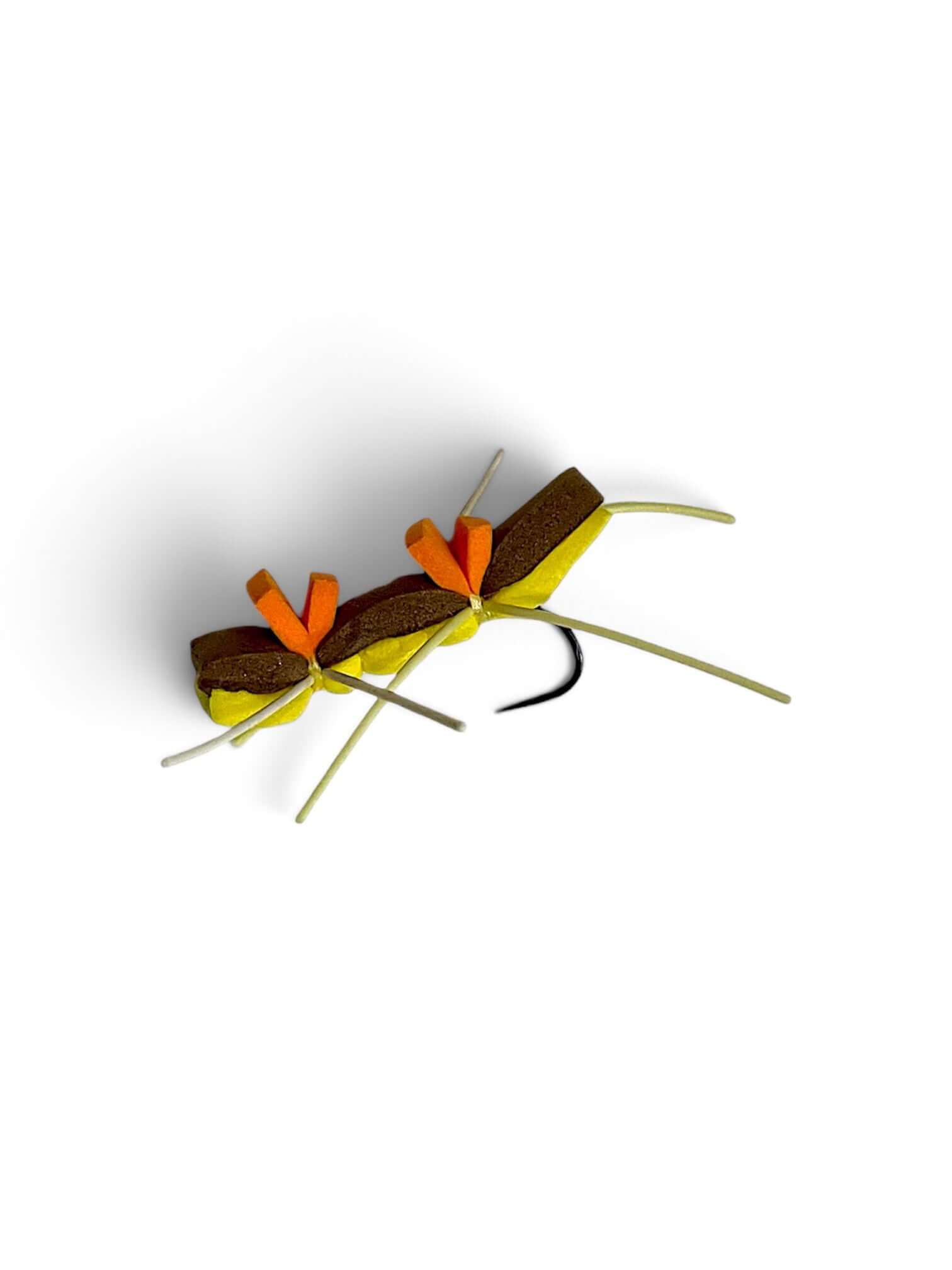 Chernobyl Ant - Yellow/Brown foam fly, designed for fishing in rivers and streams.