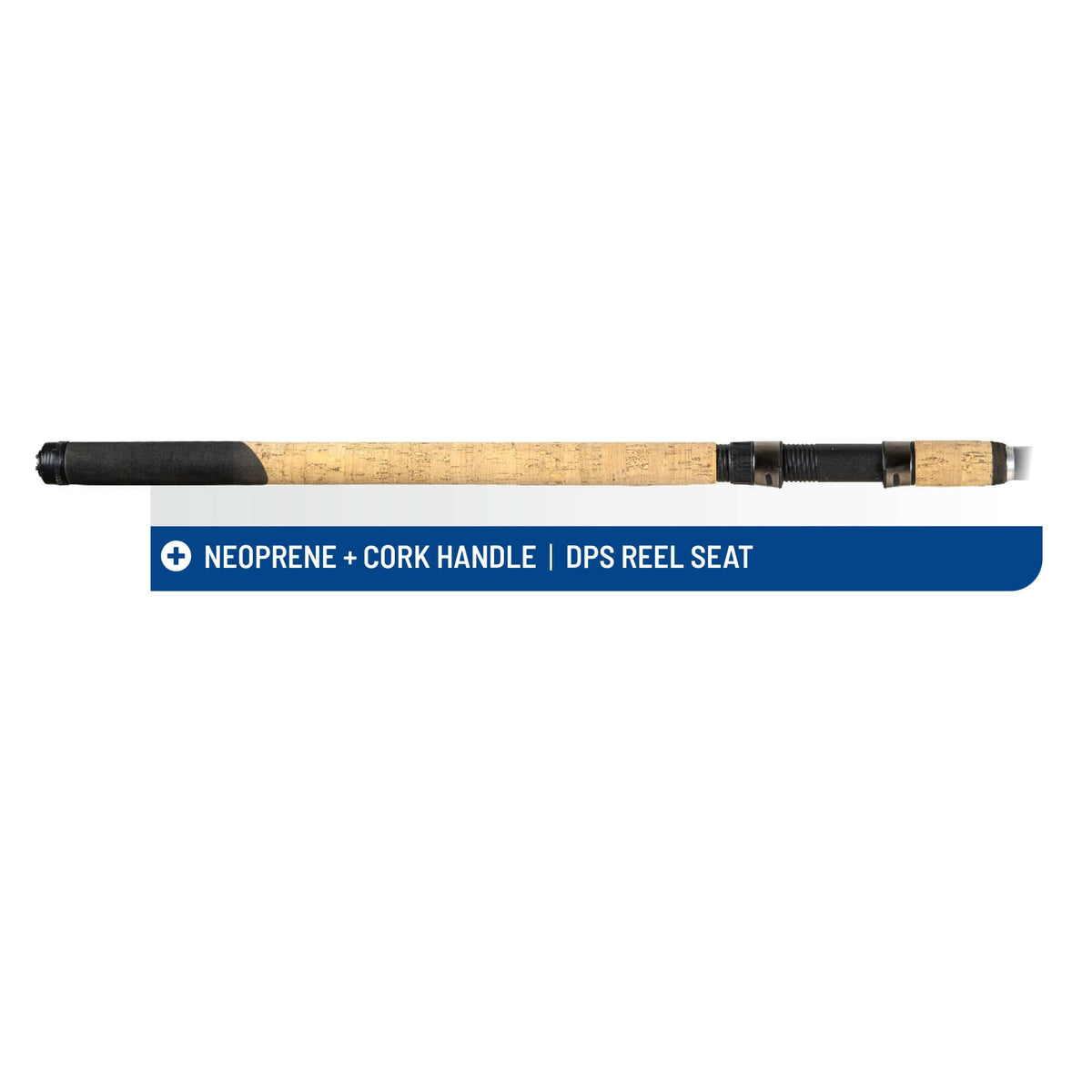 Colmic Falton Match fishing rod showcasing neoprene and cork handle with DPS reel seat.