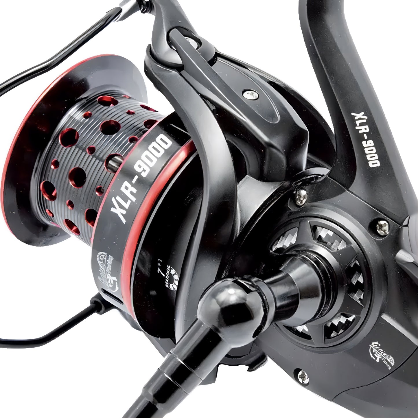 Expert Predator XLR fishing reel with a durable graphite body and metal spool for surf casting.