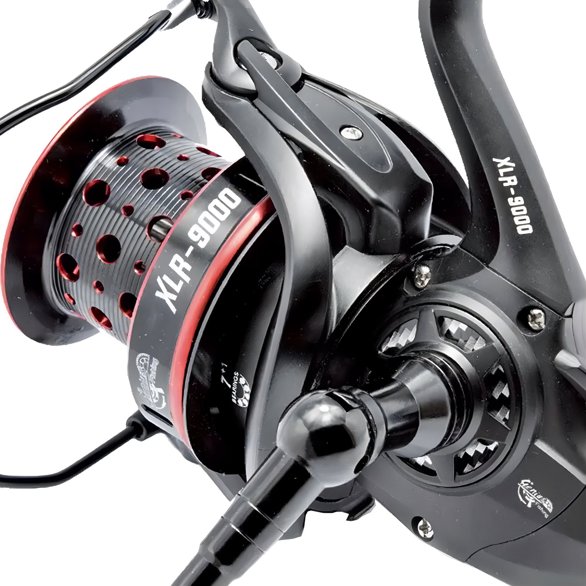 Expert Predator XLR fishing reel with a durable graphite body and metal spool for surf casting.