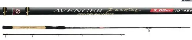 Colmic Avenger Feeder 3 Sezioni + 3 Cime in Carbonio fishing rod with high modulus carbon construction