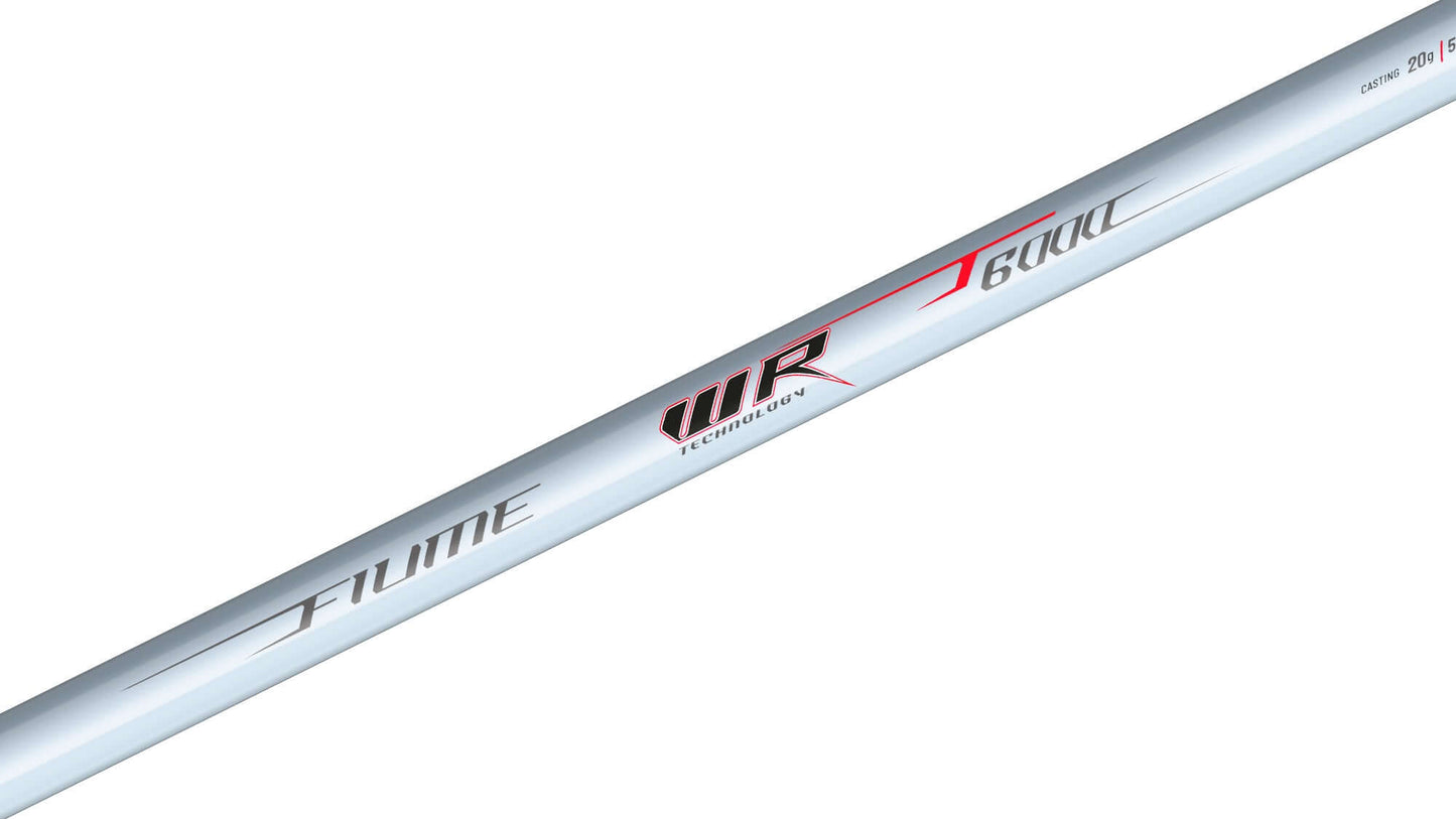 Fiume WR T‑6000 canna bolognese in carbonio ad alto modulo per pescatori tecnici e reattivi.