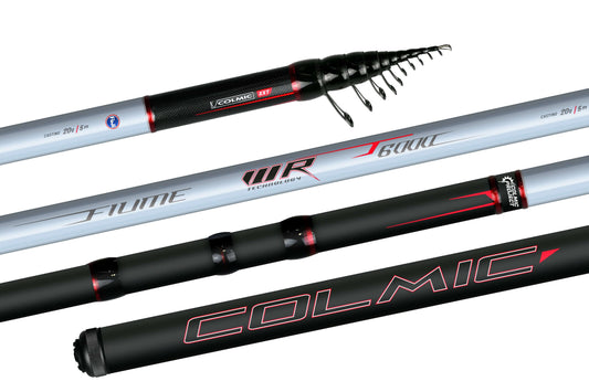 Fiume WR T‑6000 canna bolognese in carbonio ad alto modulo per pescatori tecnici e reattivi.