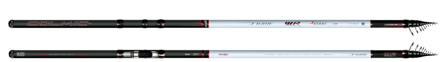 Fiume WR T‑6000 canna bolognese in carbonio ad alto modulo per pescatori tecnici e reattivi.