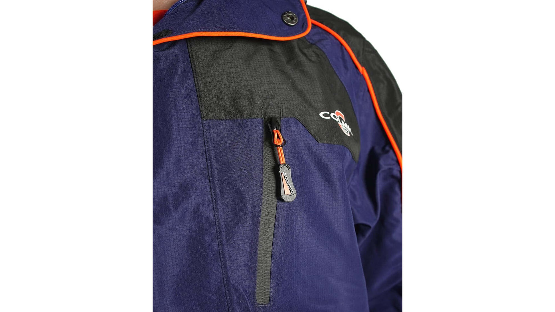 London EVO Jacket, highlighting technical details and waterproof features for outdoor activities.