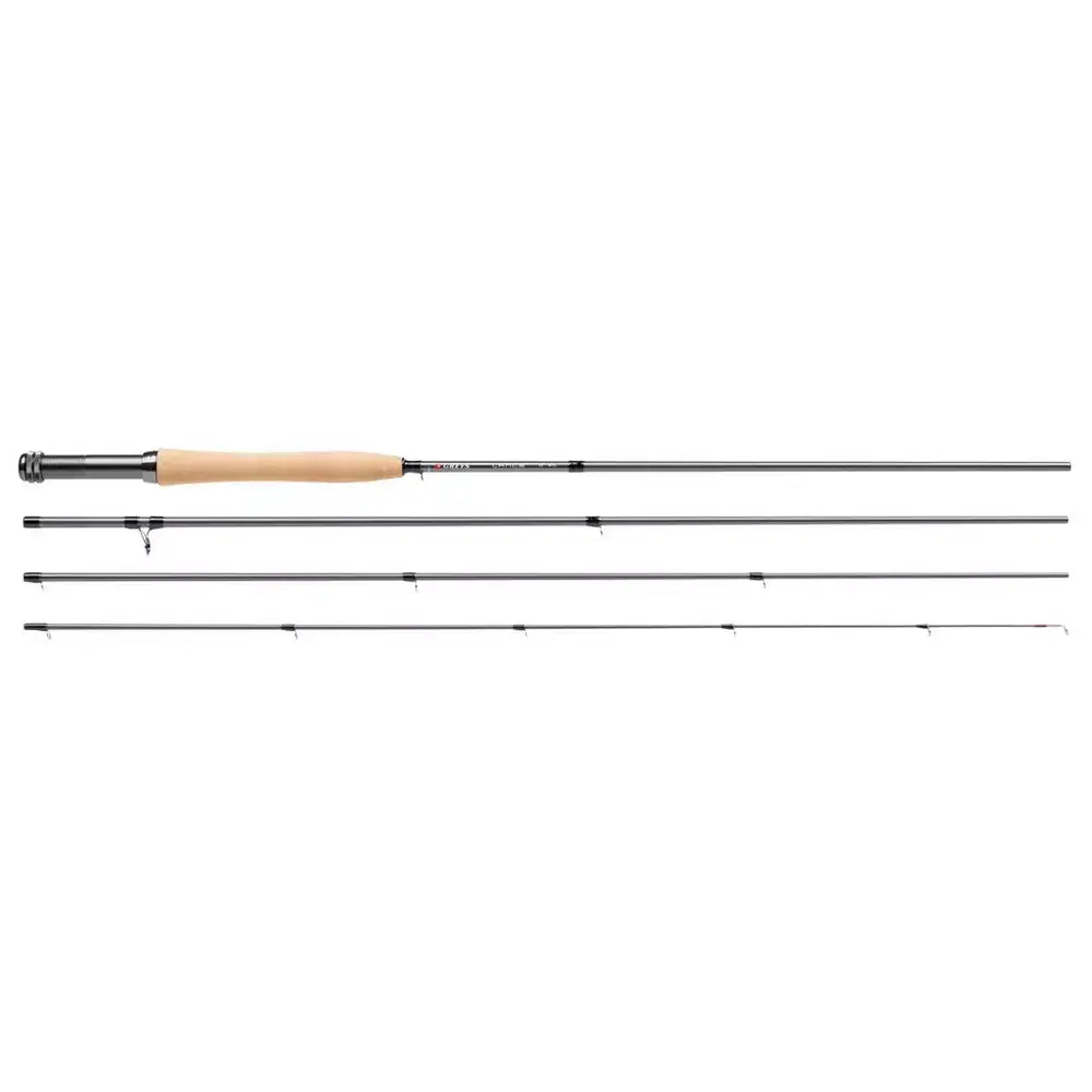 Lance Fly Rod in carbonio a modulo intermedio per pesca, leggera e performante, ideale per tutti i livelli.