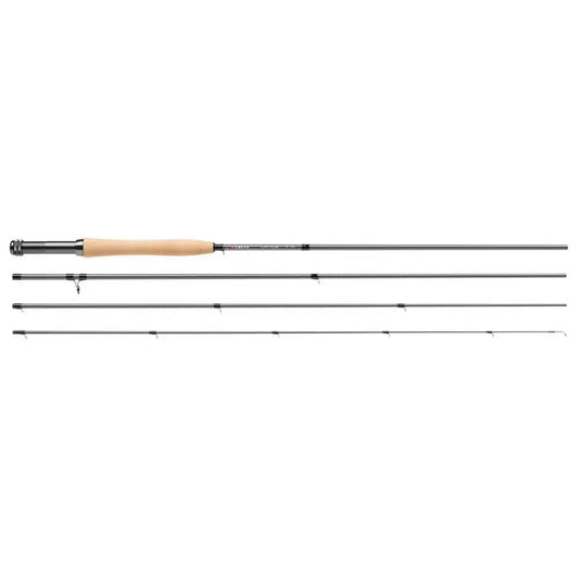 Lance Fly Rod in carbonio a modulo intermedio per pesca, leggera e performante, ideale per tutti i livelli.