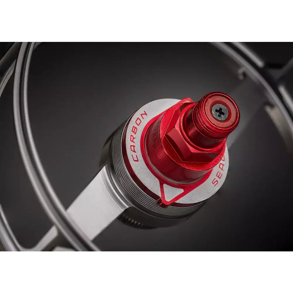 Greys Tital Fly Reel in sleek design showcasing carbon sealed features for allwater performance.