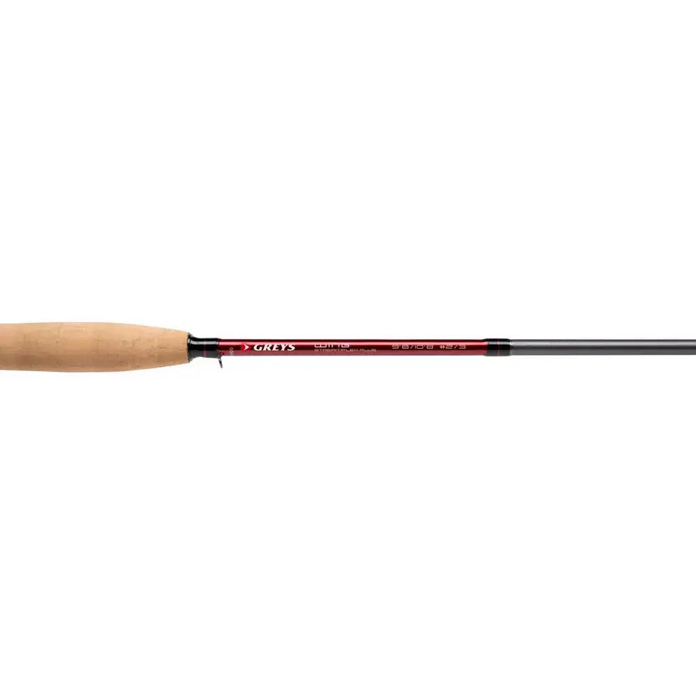 Greys Wing Streamflex Fly Rod with cork handle and sleek design for fly fishing.