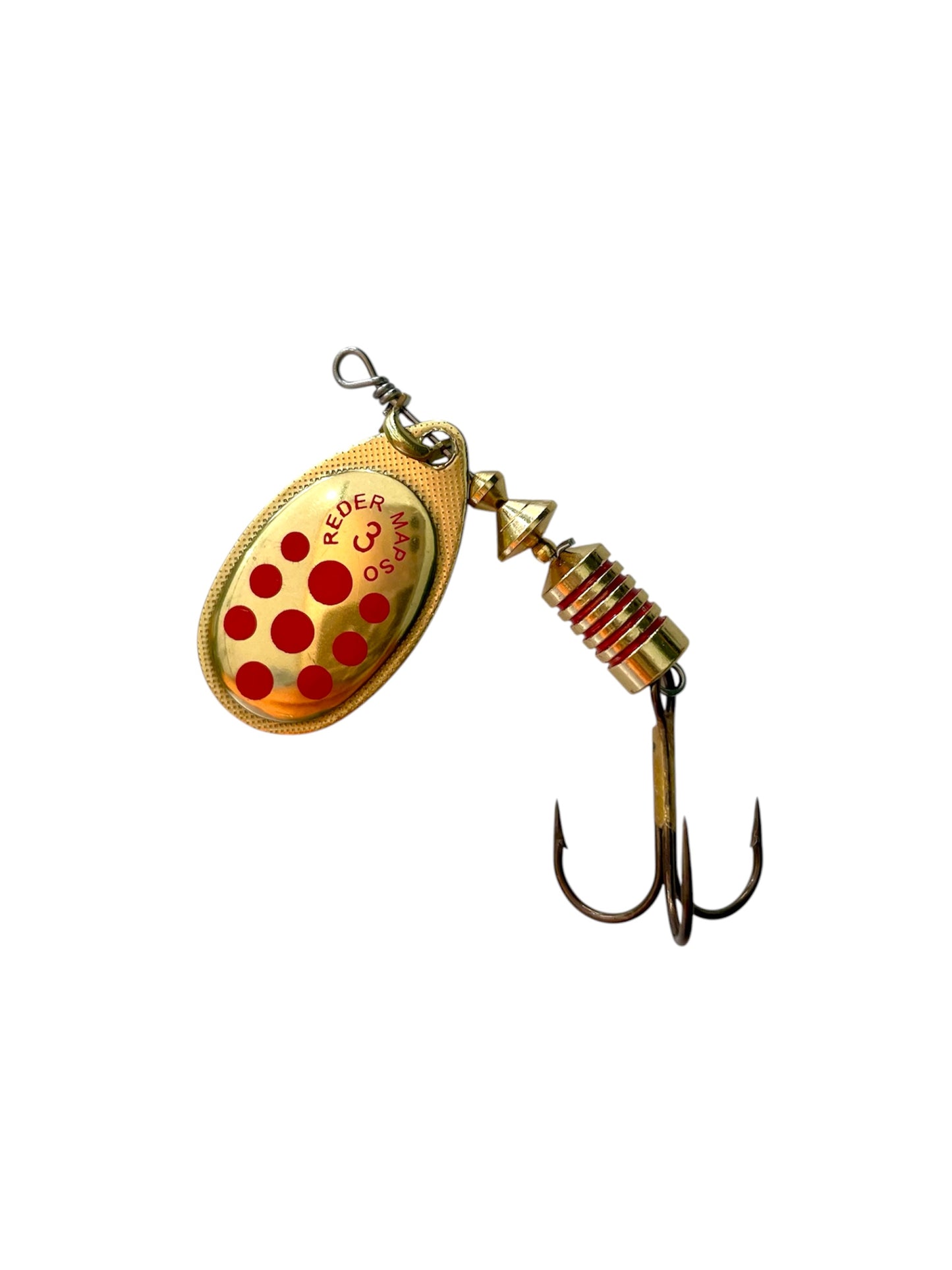 Mapso Reder n.3 – Spinner Dorato con Punti Rossi 6g