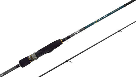 Herakles J Hero spinning rod showcasing its lightweight design and reinforced spigot joint for competitive fishing.