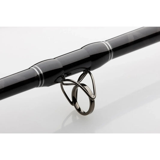 Madcat Black Cat-Stick close-up showcasing the rod and sturdy guides designed for powerful fishing.