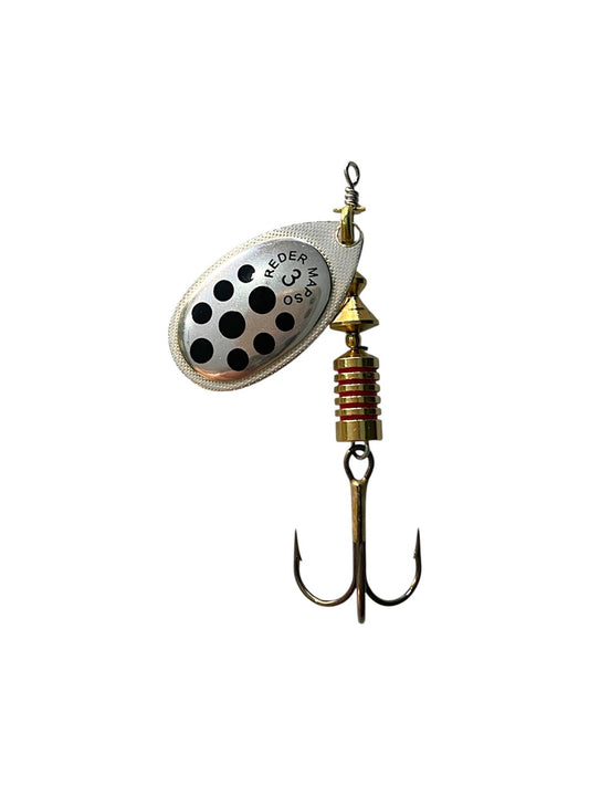 Mapso Reder n.3 - Spinner Argentato con Puntini Neri 6,5 g