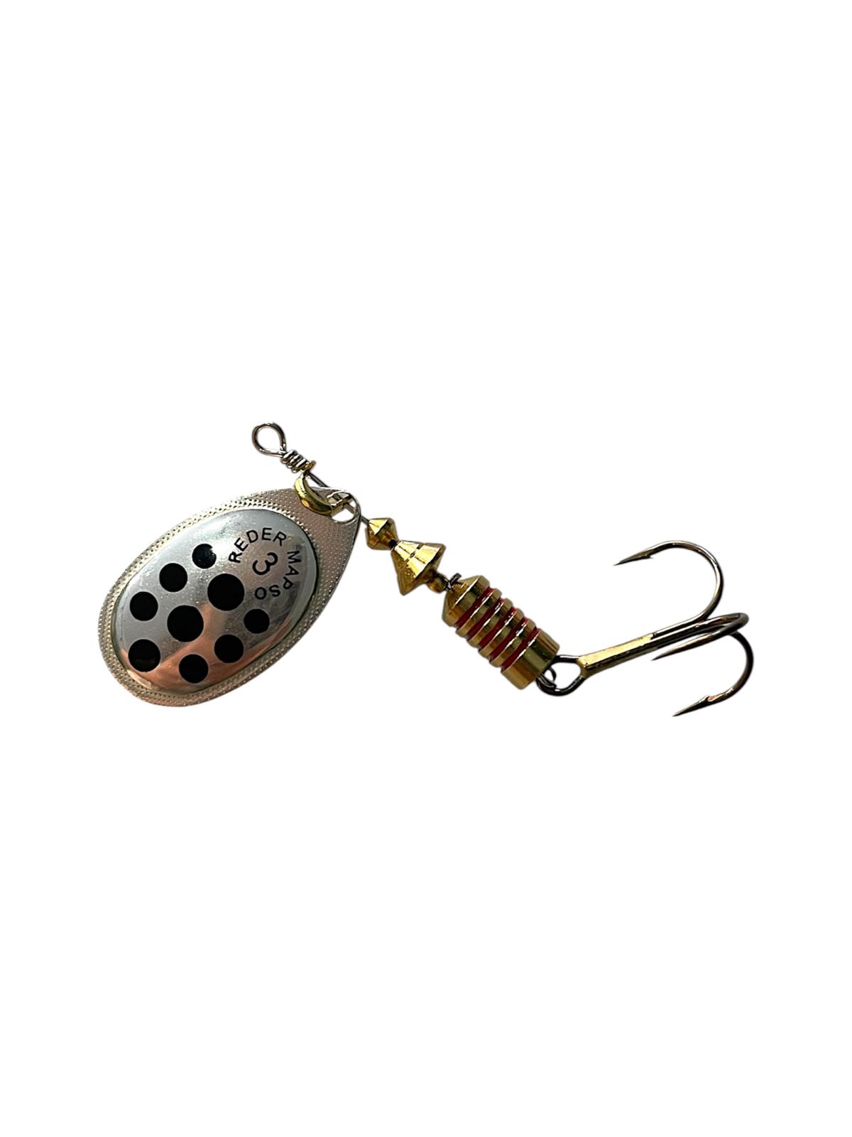 Mapso Reder n.3 - Spinner Argentato con Puntini Neri 6,5 g