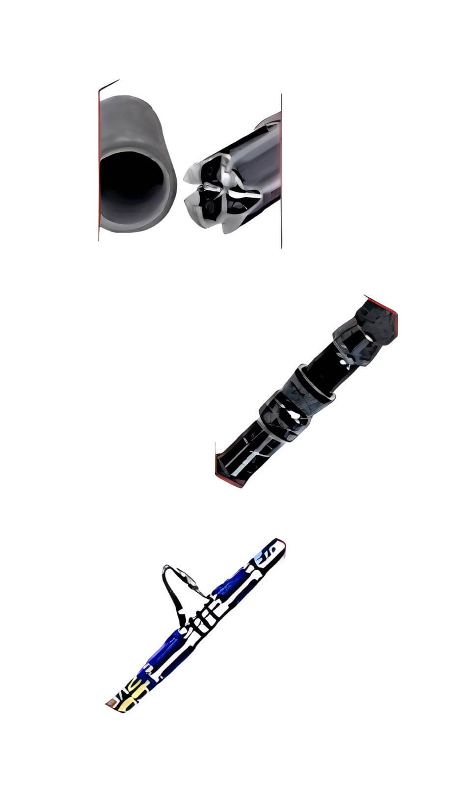 Stand-Up Expert Predator fishing rod details including ferrule and reinforced guides for sea fishing.