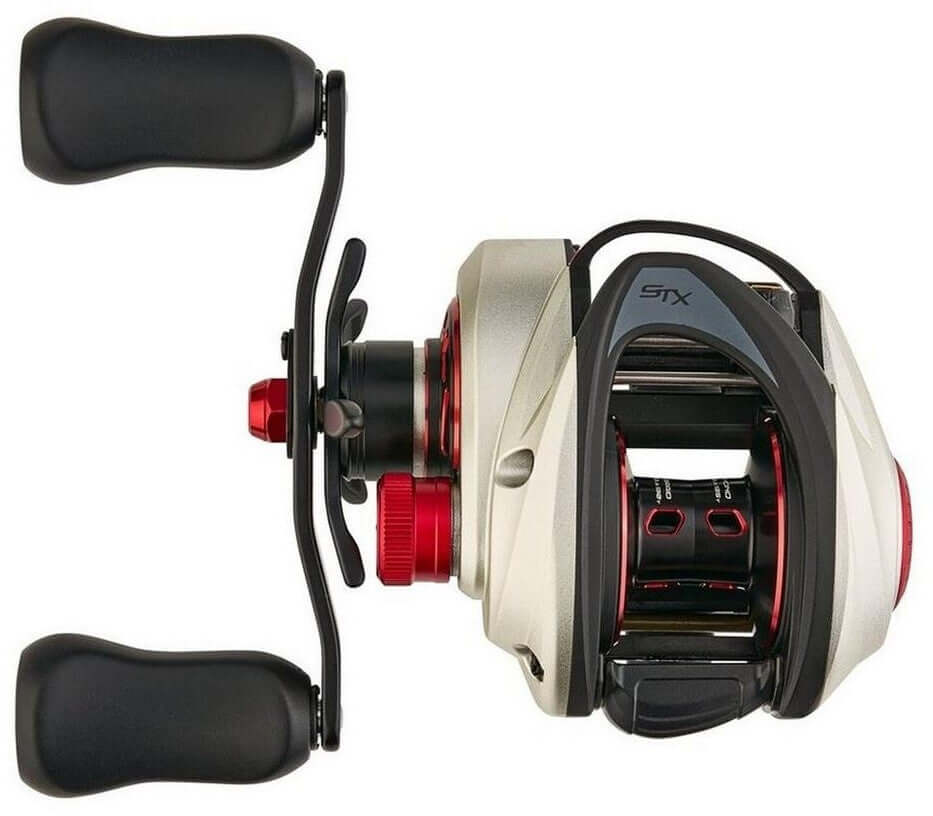 Mulinello Abu Garcia Revo® X Low Profile con manovella a destra e design asimmetrico in C6 Carbon Frame.