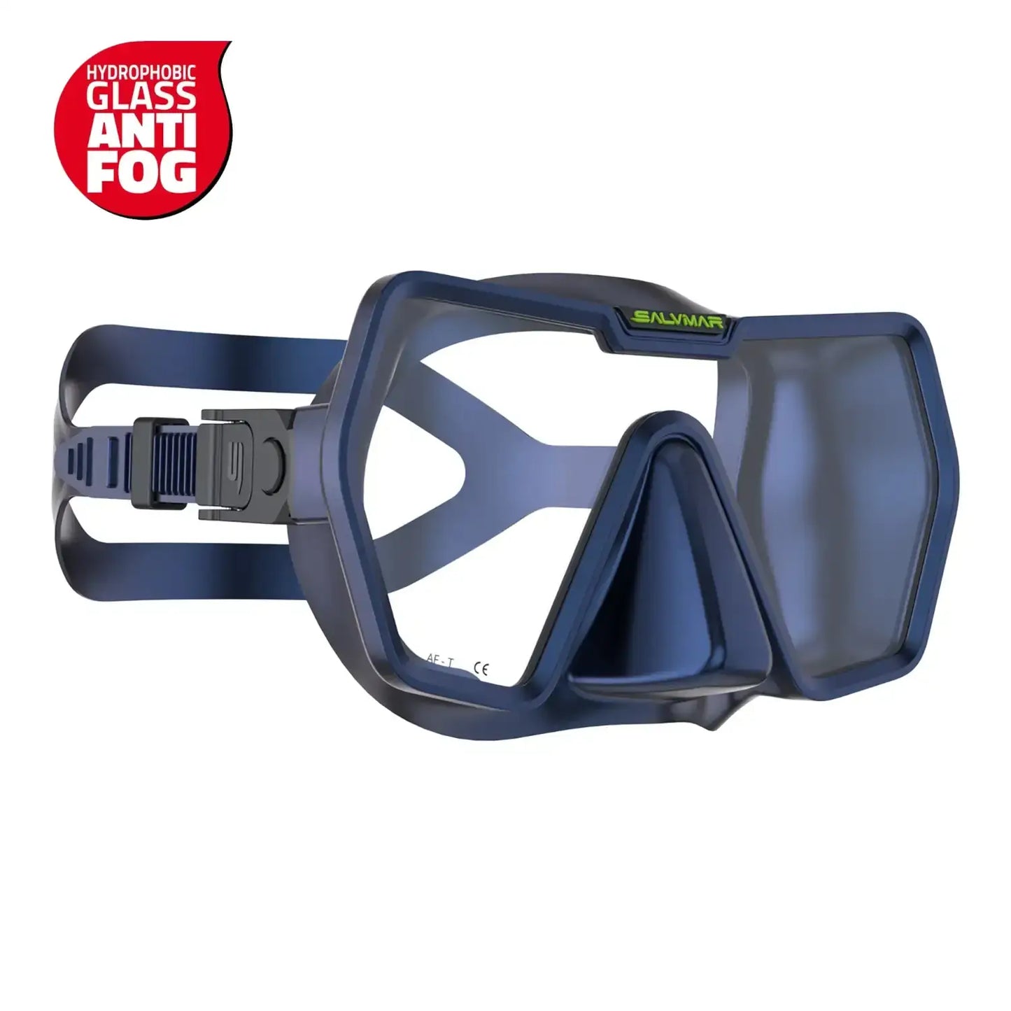 Salvimar Drake Anti-Fog – Maschera Monovetro con Cinghiolo in Silicone