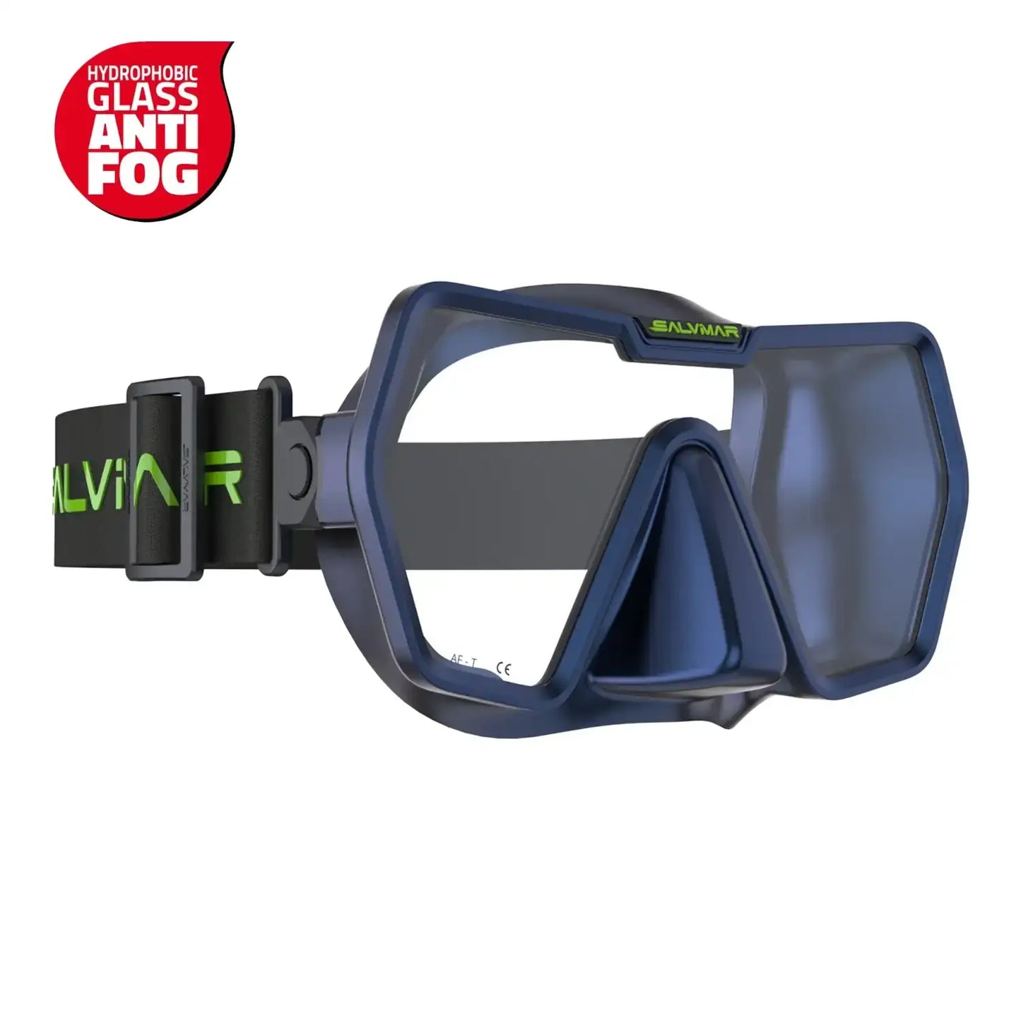 Salvimar Drake Anti-Fog – Maschera Monovetro con Cinghiolo Elastico