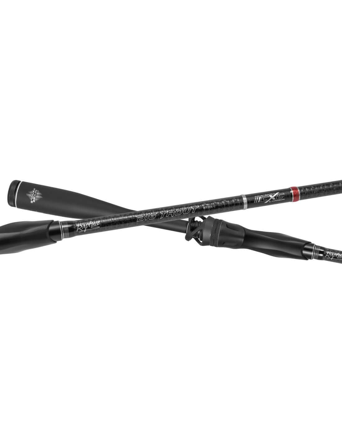 Rapture Big Trout spinning telescopic rod designed for trout fishing with maximum sensitivity and precision.
