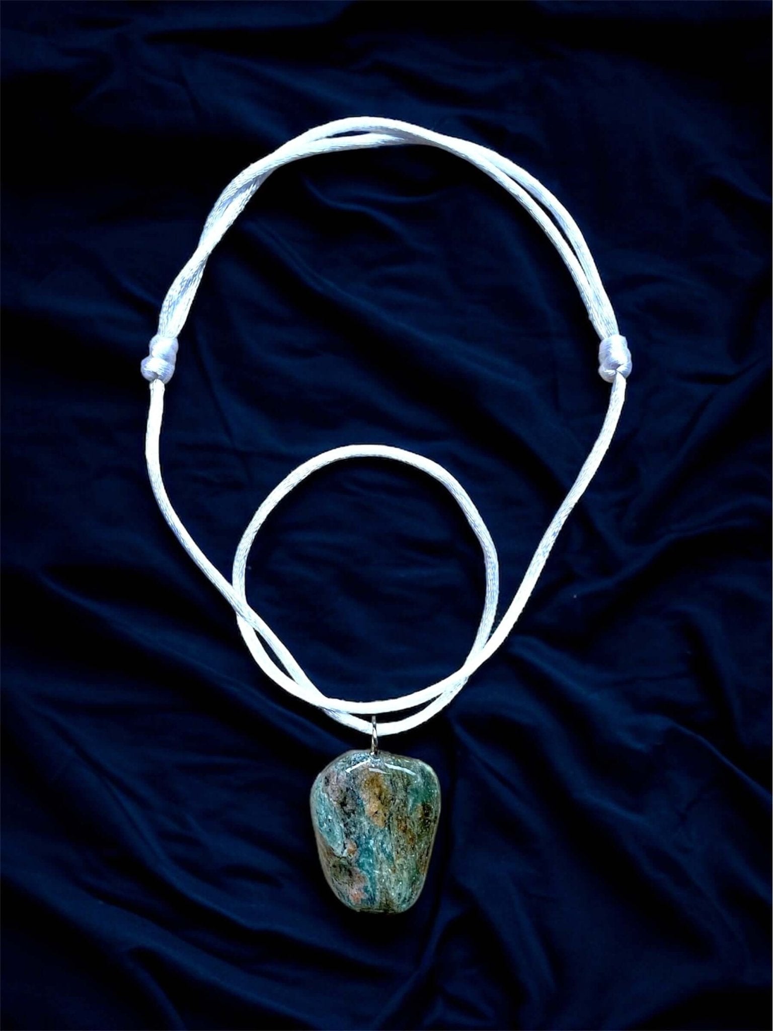 Collana Artigianale con Pietra Naturale dei Fiumi della Valsesia - FISHING TIME, è tempo di pesca!