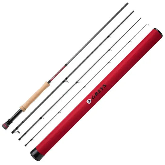 Greys Wing Stillwater Fly Rod with protective tube and detachable sections for modern fishing in still waters.