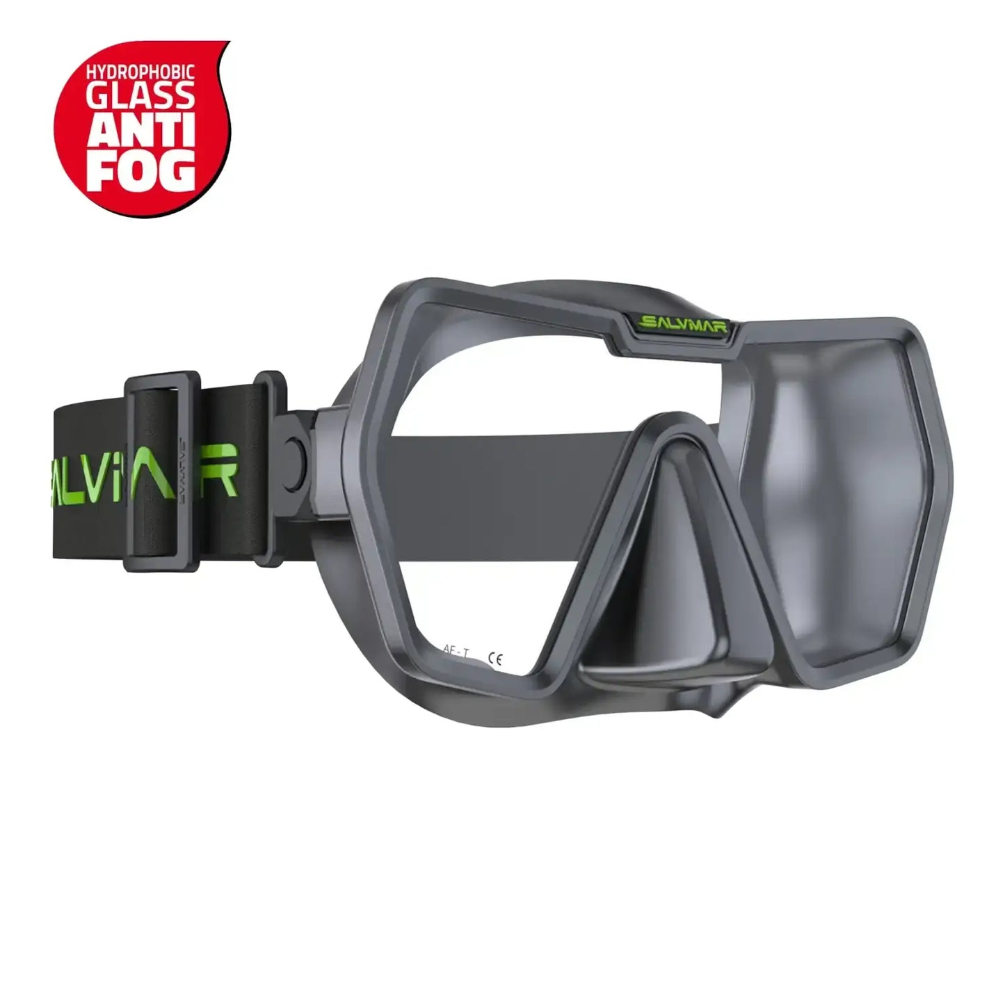 Salvimar Drake Anti-Fog – Maschera Monovetro con Cinghiolo Elastico